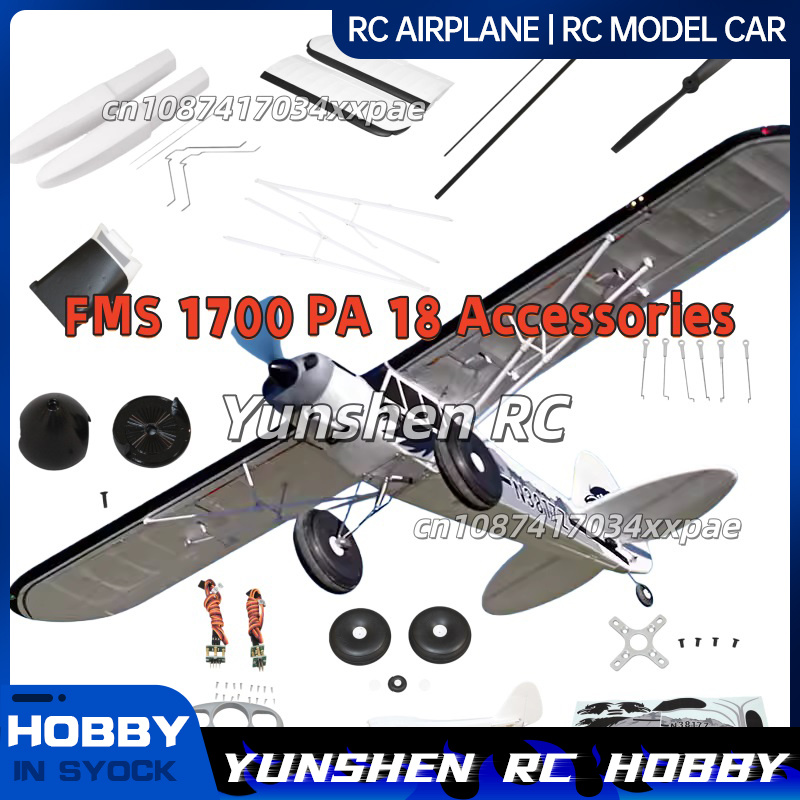 Rc Hobby Toys - FMS RC-Flugzeug-Aufkleber für 1700 mm PA-18
