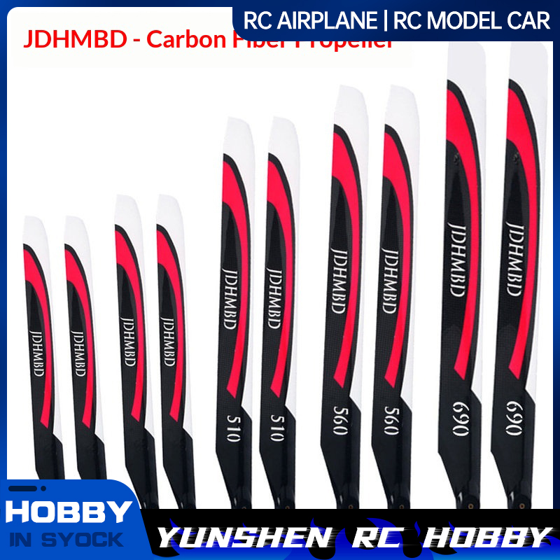 Rc Hobby Toys - Jdhmbd RC-Helikopter Hauptrotorblätter 360/380/420/510/560/690mm 470 RC-Helikopterblätter