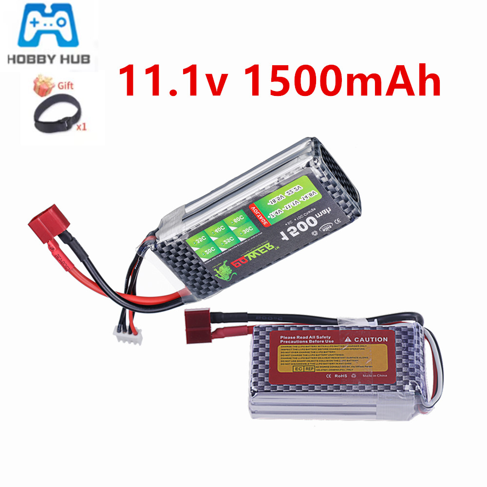 Rc Hobby Truck - Hochleistungs-40C-60C 3S Lipo-Akku 11,1 V 1500