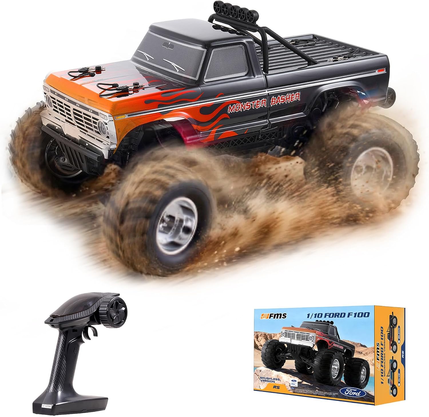 Rc Hobby Grade Monster Truck - 1/10 Ford F-100 Bürstenloser Monster Truck