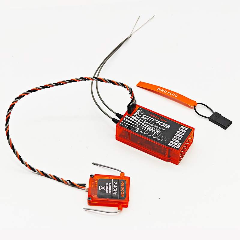 Rc Hobby Toys - CM703 7-Kanal-2,4-GHz-RX-Empfänger mit Satelliten-PPM- und PWM-Ausgang,