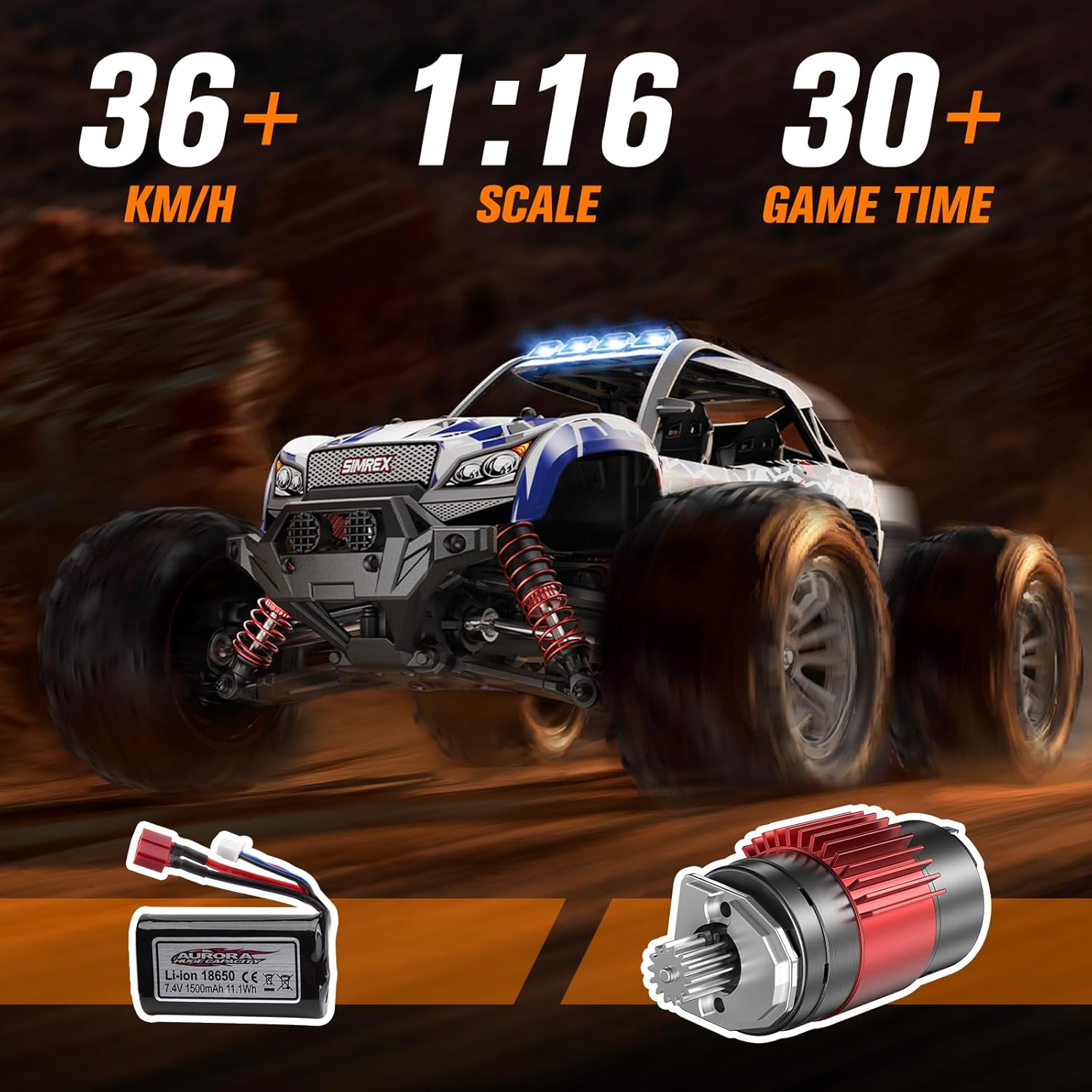 1/16 Maßstab Hobby-Klasse 4WD  – Rc Hobby Grade Monster Truck Bewertung und Preis