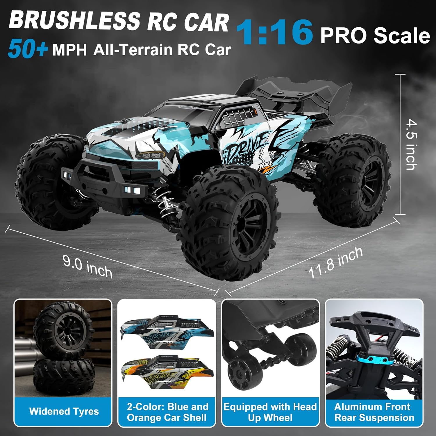 Bürstenloser RC Monster Truck  – Rc Hobby Grade Monster Truck Bewertung und Preis