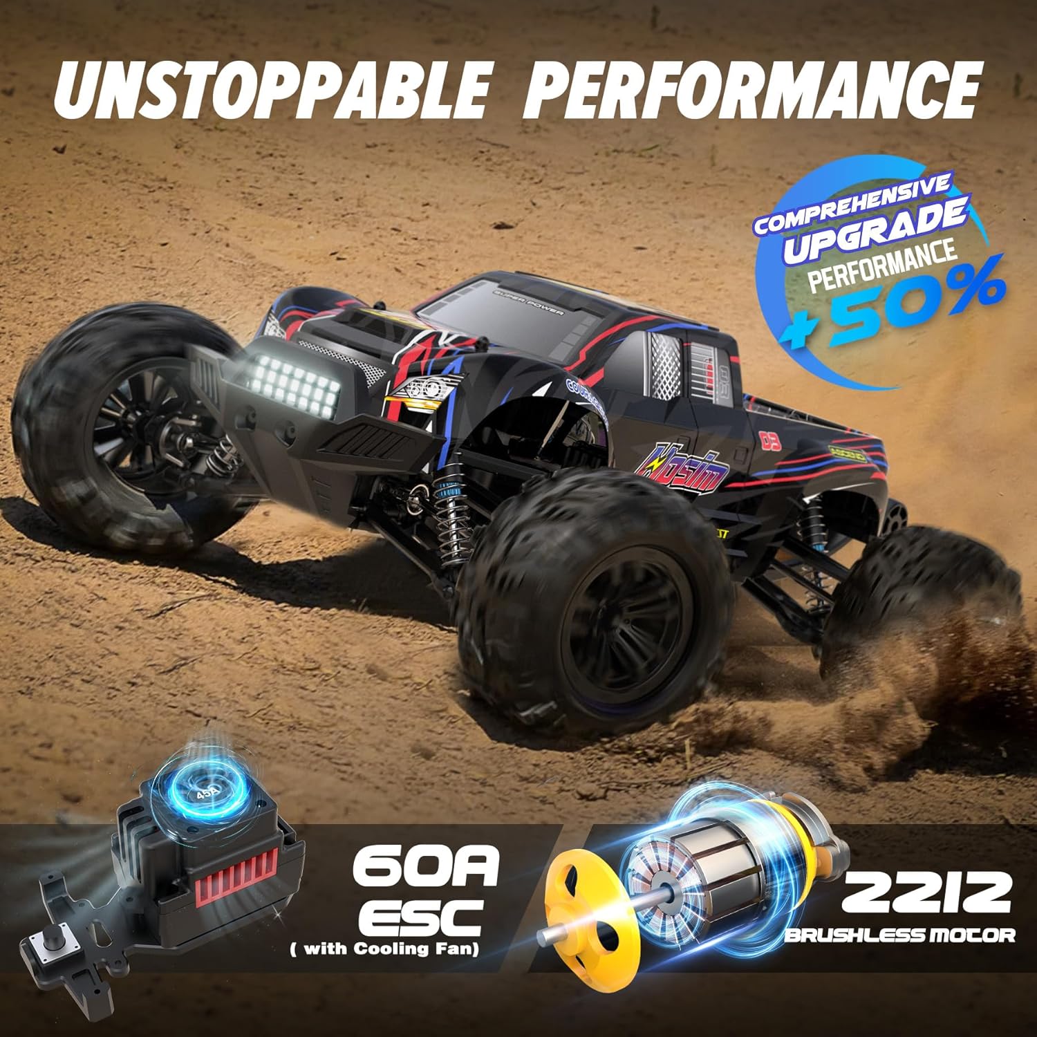 Bürstenloser 1:10 RC Monster T – Rc Hobby Grade Monster Truck Bewertung und Preis