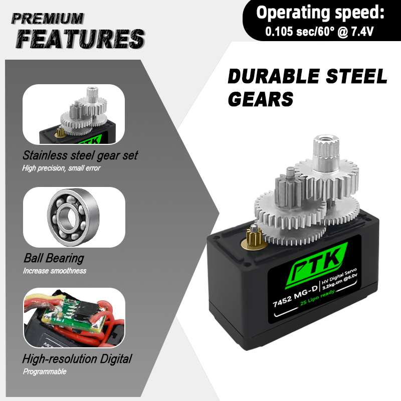 PTK 7452 MG-D 9g Digital Servo – Rc Hobby Products Bewertung und Preis